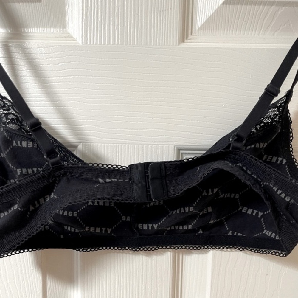 SAVAGE X FENTY Cotton Essentials Bralette Adjustable Straps Size Large - Picture 6 of 6